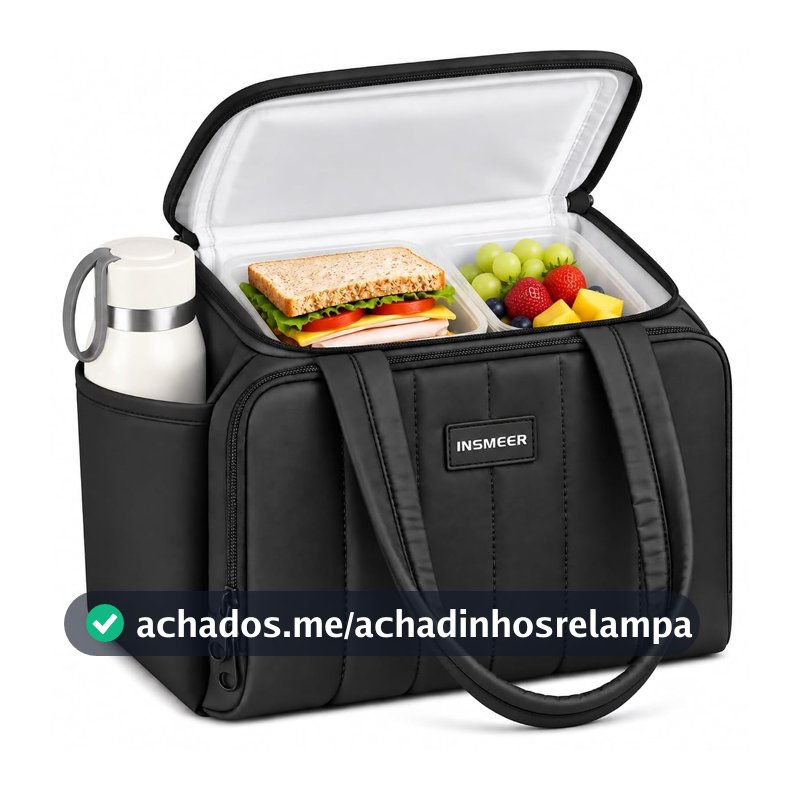 INSMEER Lancheira Térmica Feminina 7L, Leve e Impermeável, para Trabalho