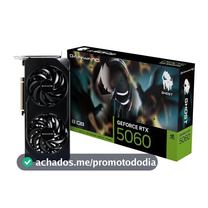 GAINWARD Placa gráfica RTX 5060 Ghost 8GB GDDR7 128bit 3-DP HDMI NE75060019P1-GB2063B VD9198