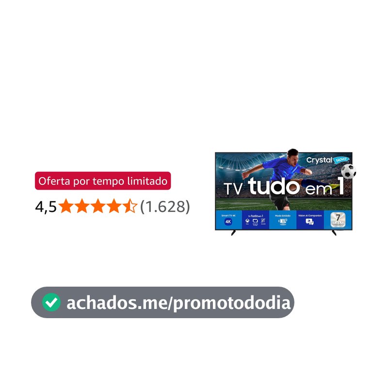 'Samsung Smart TV 55" Crystal UHD 4K U8100F 2025