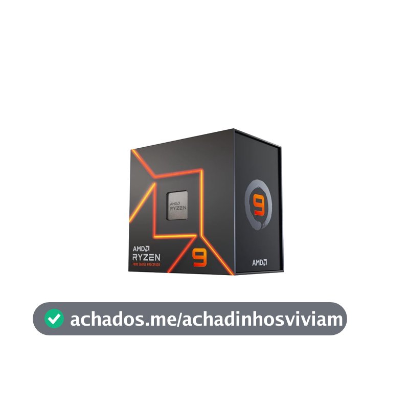Processador AMD Ryzen 9 7900X Box (AM5/12 Cores/24 Threads/5.6GHz/76MB Cache/Radeon Graphics) Com Vídeo/Sem Cooler