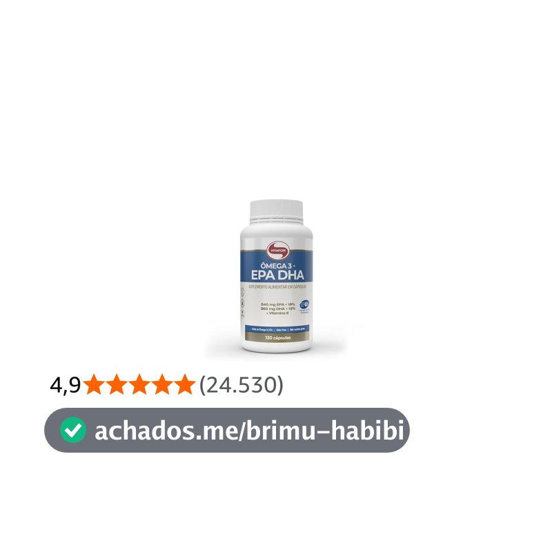 Ômega 3 EPA DHA 1g (120 Caps), VitaFor