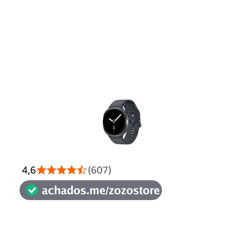 Samsung Galaxy Watch8 Smartwatch 40mm BT, Galaxy AI - Grafite