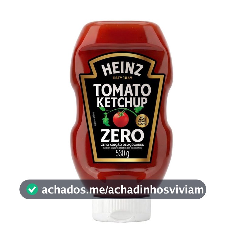 Heinz Ketchup Zero Açúcar 530g