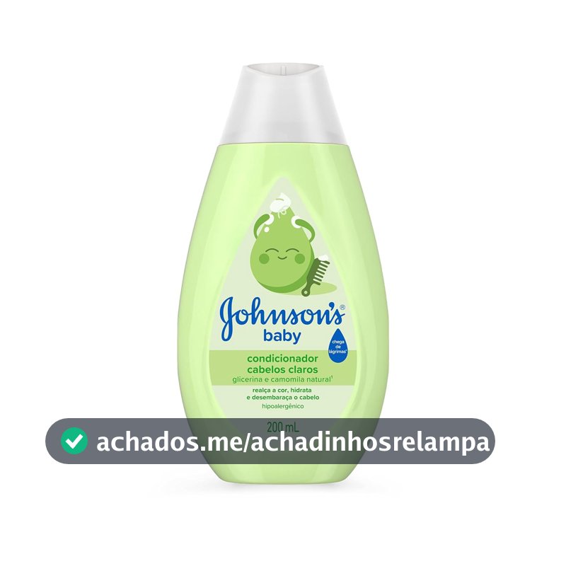 Condicionador Johnson's Baby Cabelos Claros, 200ml