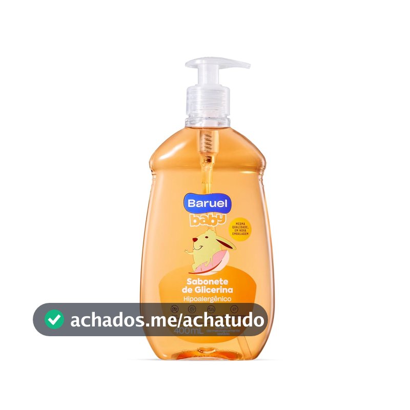 Sabonete Líquido Bebê Glicerina 400ml – Baruel Baby