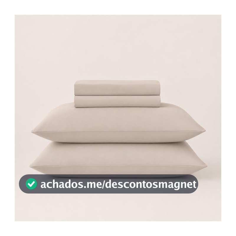 LYOR - Jogo de Cama King Saphira Toque 300 Fios Microfibra Bege