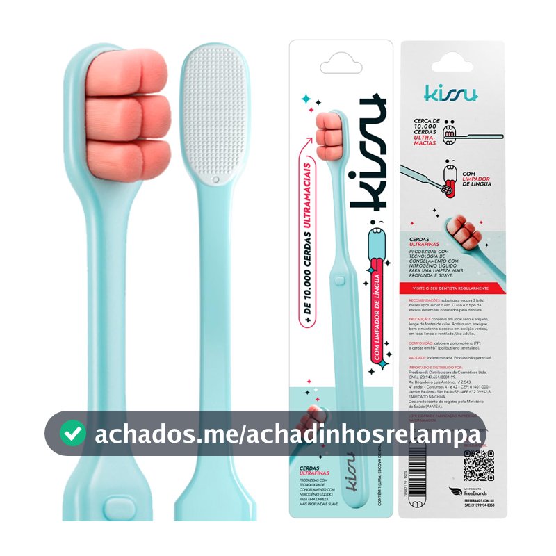 Kissu Escova de Dente Ultra Macia Azul Claro