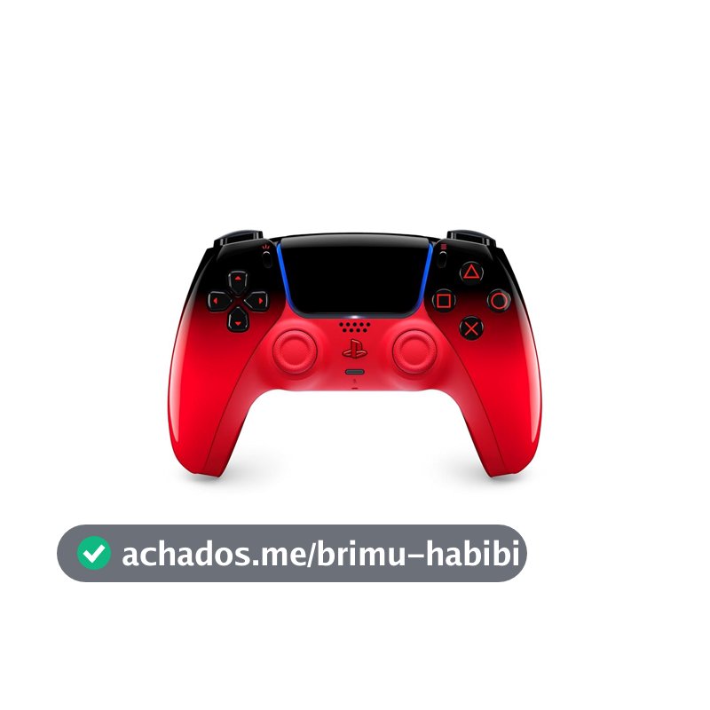 Controle sem fio PlayStation DualSense™ – Techno Red