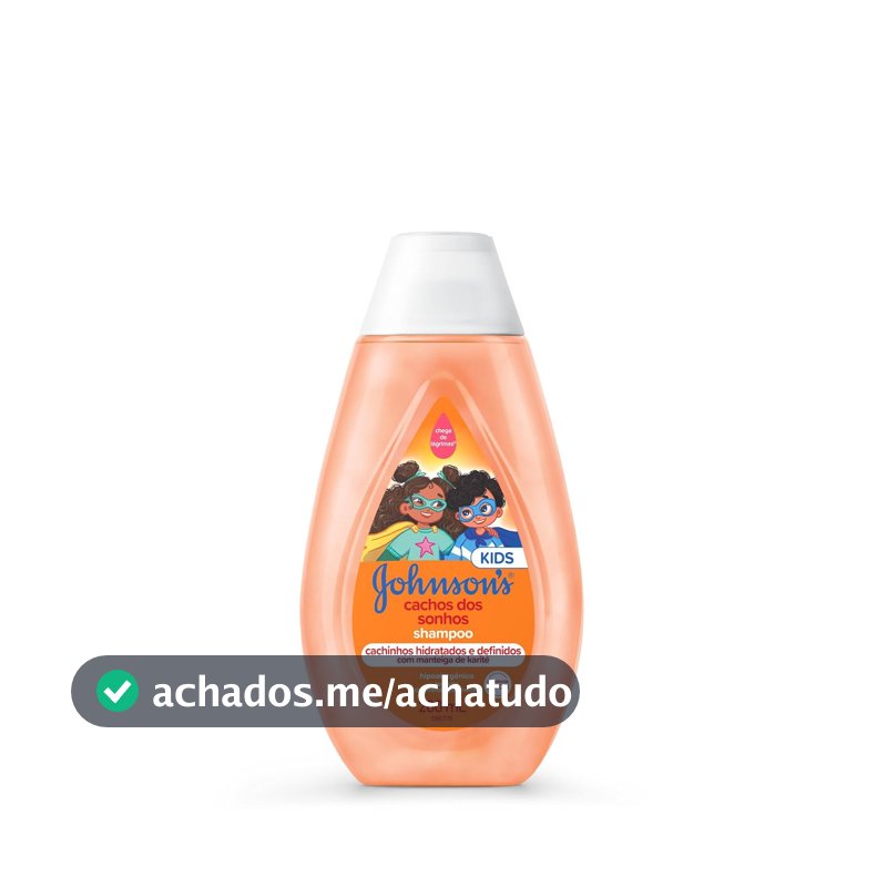 Shampoo Johnson's Baby Cachos dos Sonhos, 200ml