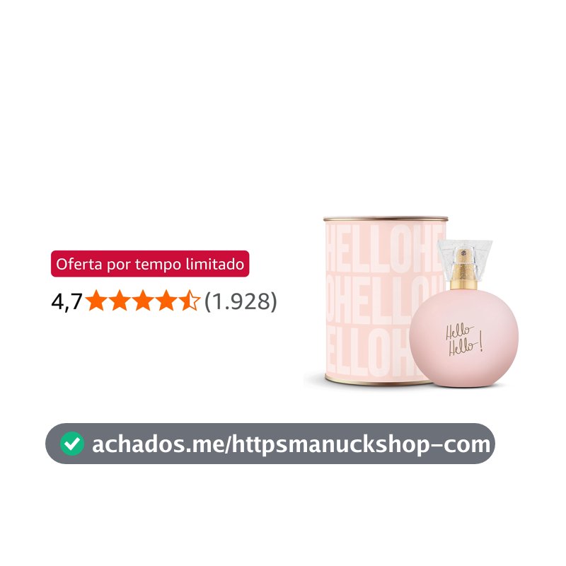 Ciclo Cosméticos Deo Colonia Nah Hello! Hello! 100Ml Lata