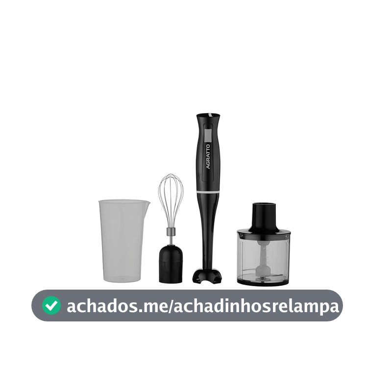 Mixer 3 em 1 Agratto AMIX02-02 Preto 700ml 220V