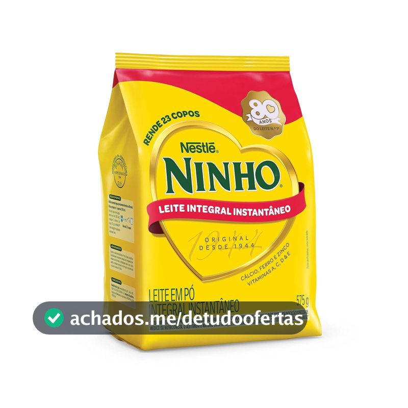 Leite em Pó Ninho Integral Instantâneo Sachê 575g