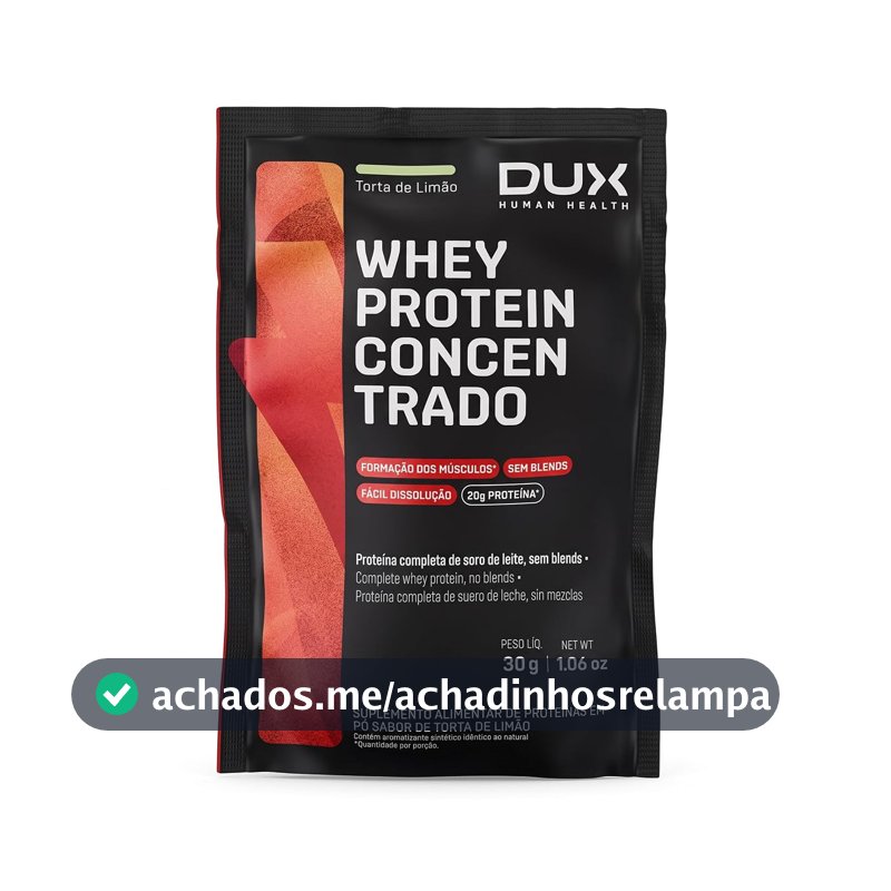 Dux - Whey Protein Concentrado - Sachê - Torta De Limão