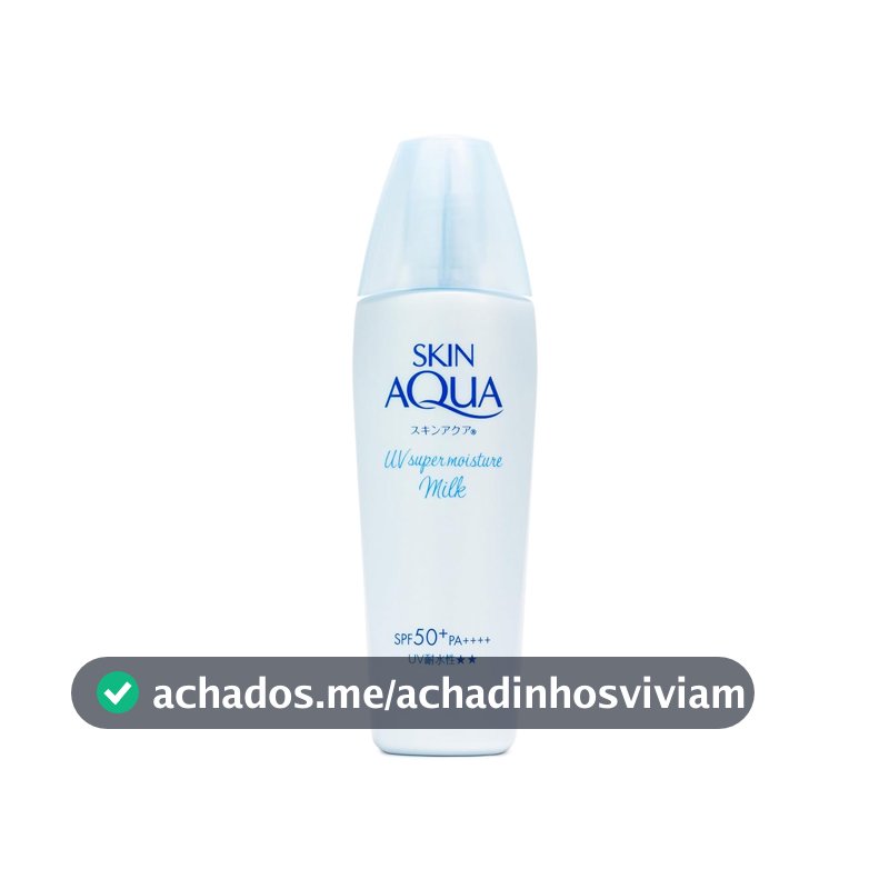 Skin Aqua Protetor Solar Facial Super Moisture Milk FPS50 40g, FPS 50 UVA/UVB, Ácido Hialurônico, Sem Cor