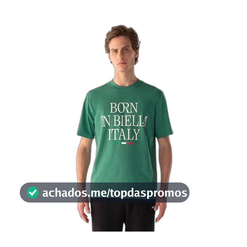 Camiseta Masculina Fila Comfort Born In Biella Letter