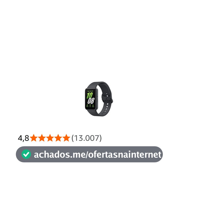 Smartwatch Samsung Galaxy Fit3 Display 1.6" Grafite