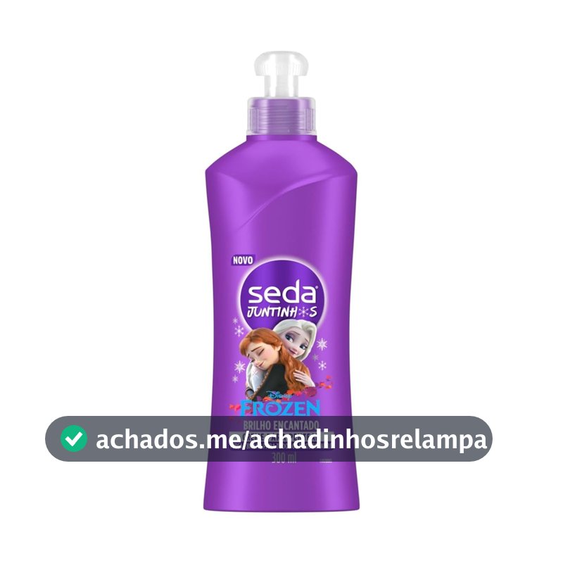 Seda Creme Para Pentear Infantil Frozen Juntinhos Brilho Encantado Frasco 300Ml