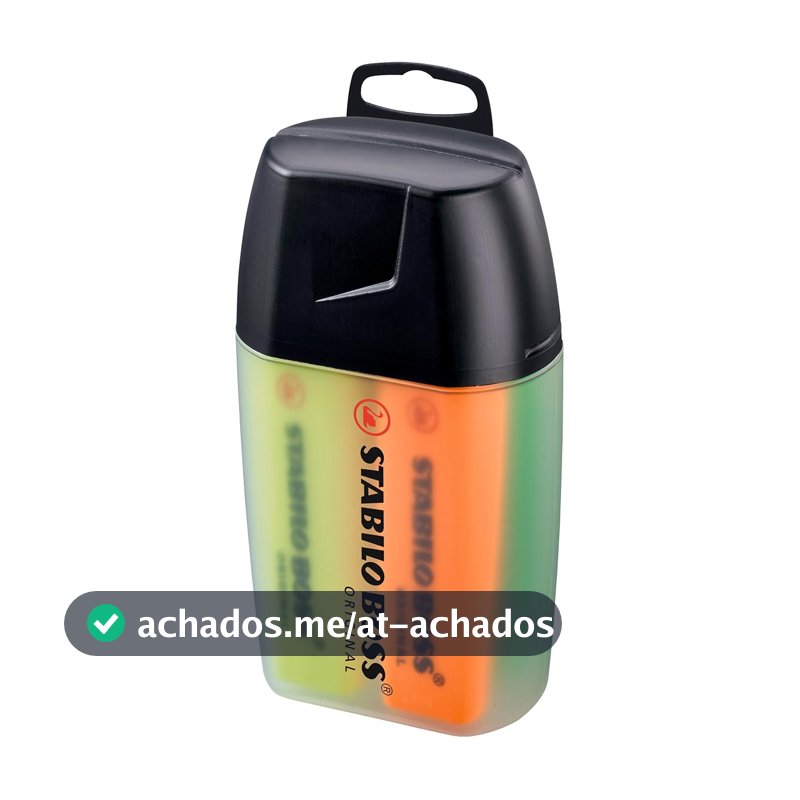 STABILO BOSS ORIGINAL Marca Texto – Estojo com 4 unidades – Cores Sortidas