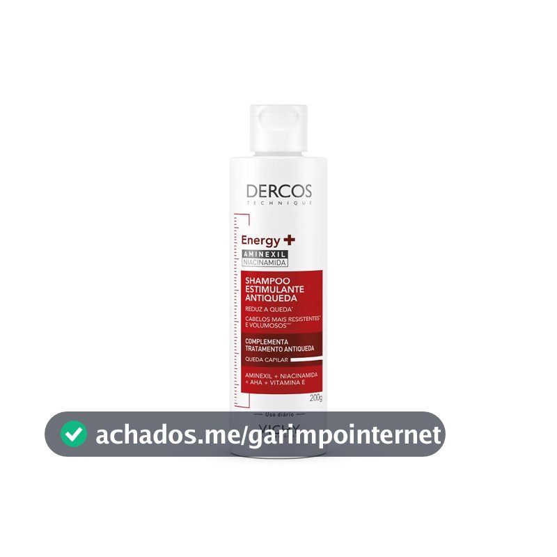Shampoo Antiqueda Vichy Dercos Energy+, Com Aminexil 1,5%, 200g
