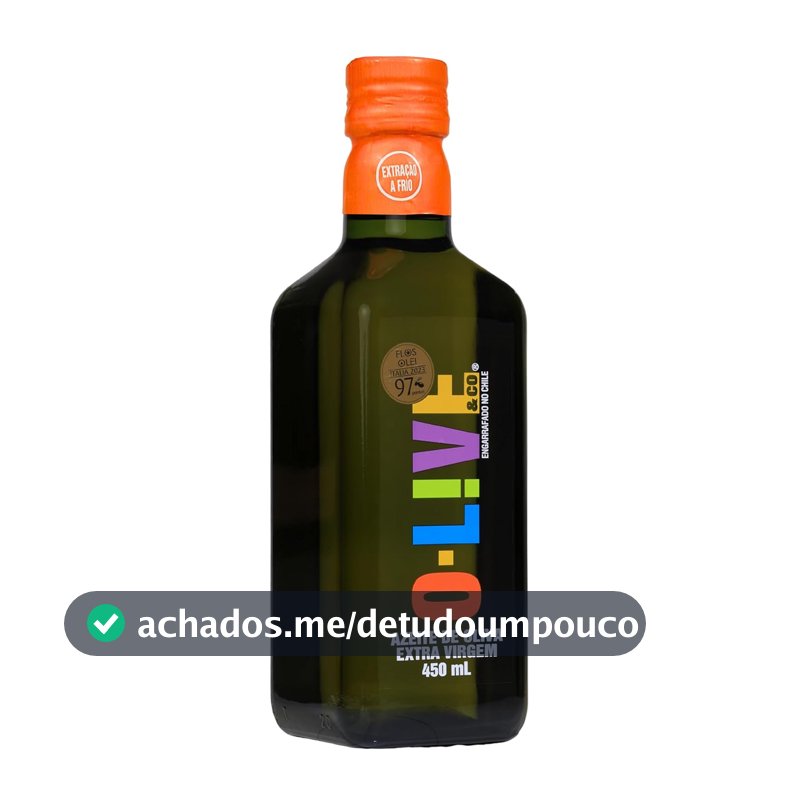 Azeite de oliva extra virgem, O-LIVE & Co, Chileno, vidro, 450ml