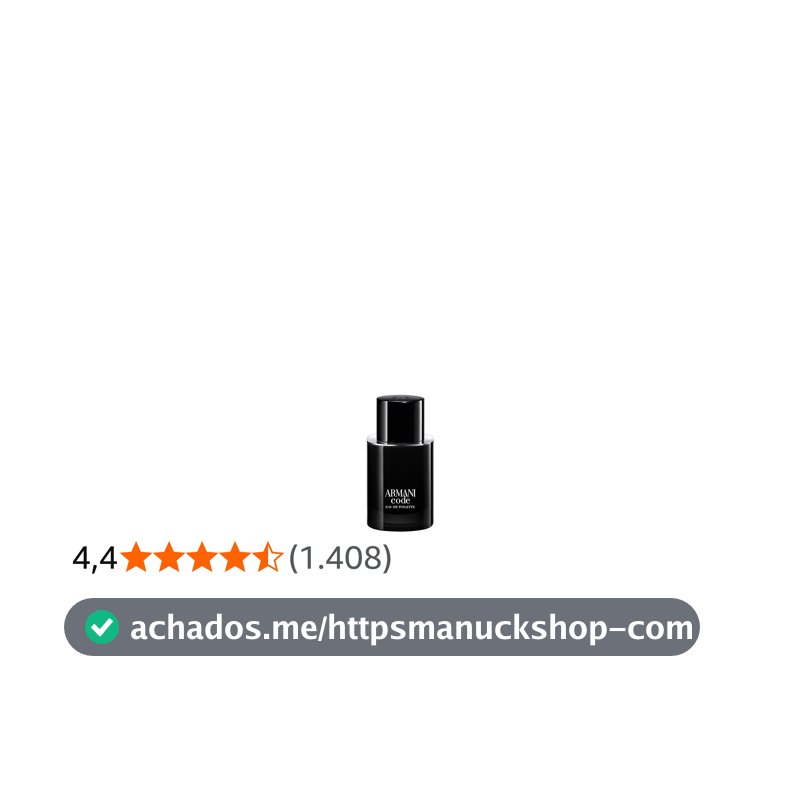 Armani Beauty, Armani Code Eau de Toilette, Giorgio Armani, Perfume Masculino Refilável, Fragrância Oriental Amadeirada com Notas de Tangerina Verde, Lavanda, Fava Tonka e Cedro