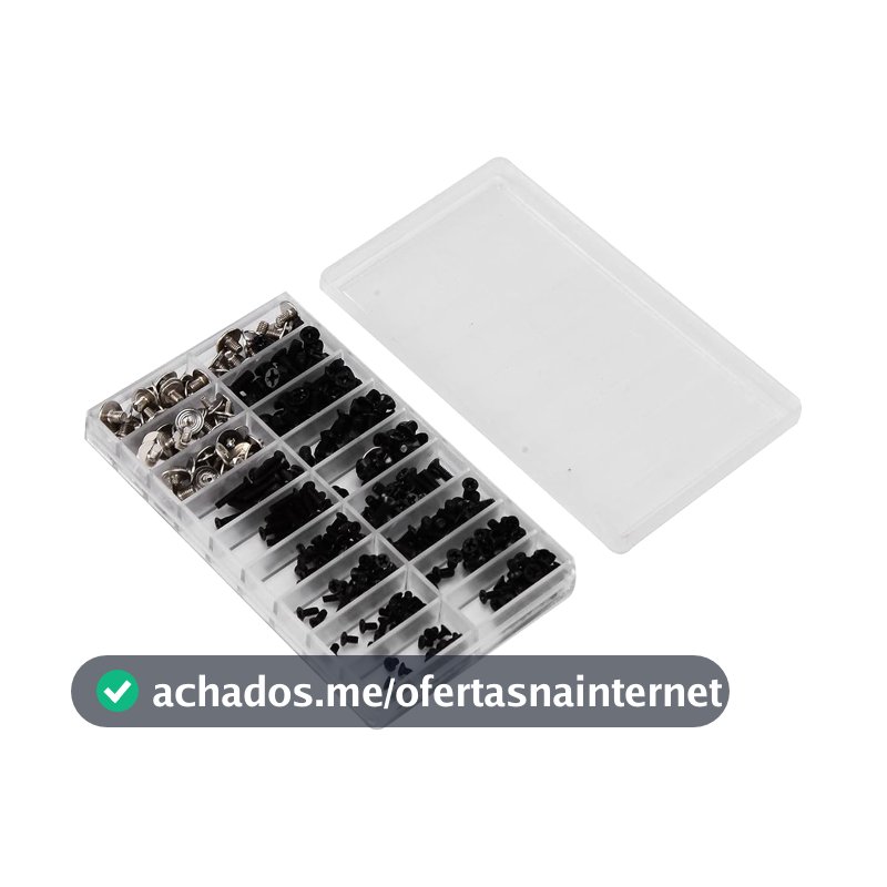 Generic Kit de parafusos de computador 360 peças de liga de aço M2 M2.5 M3