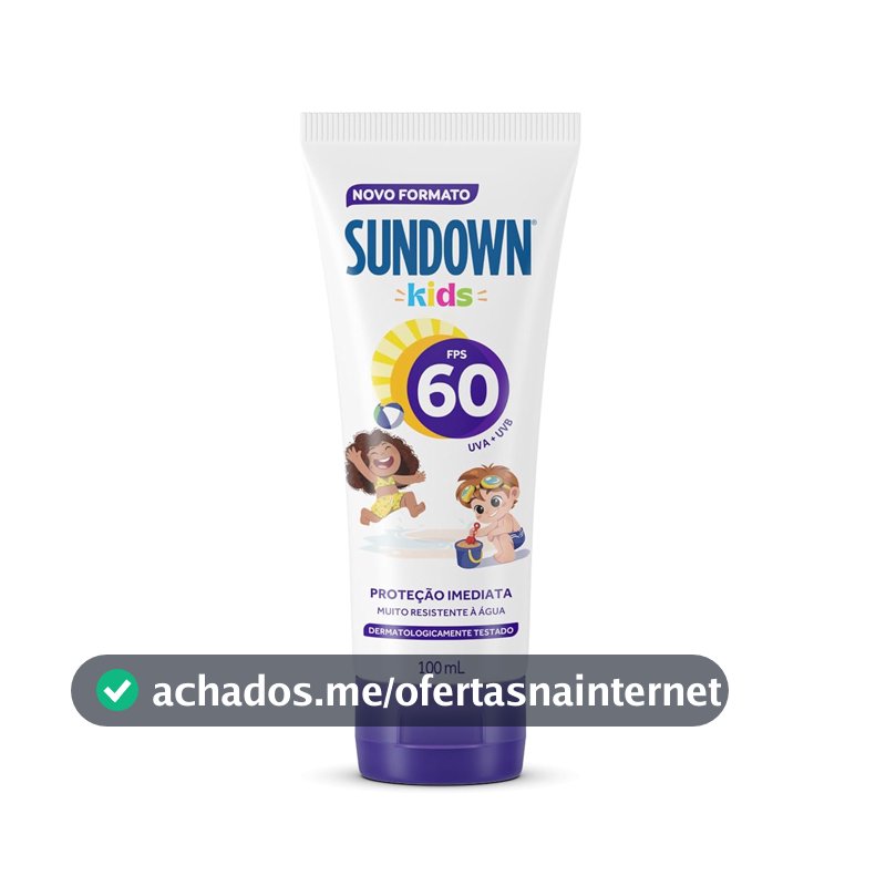 Protetor Solar Corporal em Loção Sundown Kids, FPS 60, 100ml