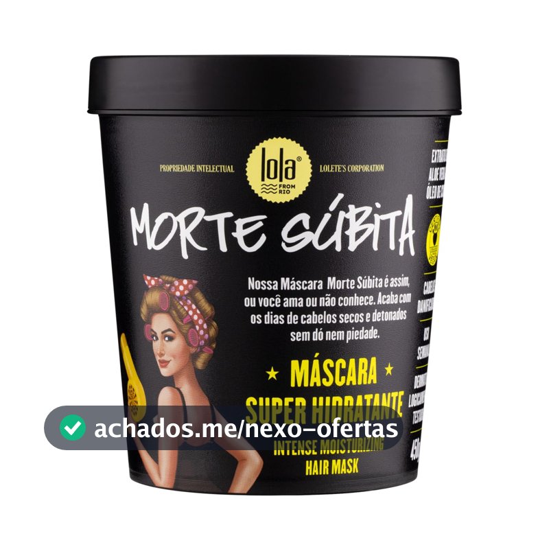 Morte Súbita Máscara Super Hidratante 450g , Lola Cosmetics