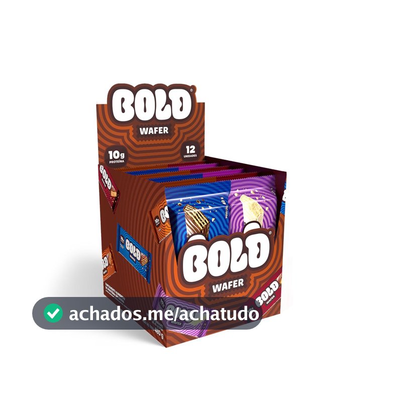 Bold Wafer Proteico Caixa Mista 10g de Proteína com 12 Unidades sem Adição de Açúcar