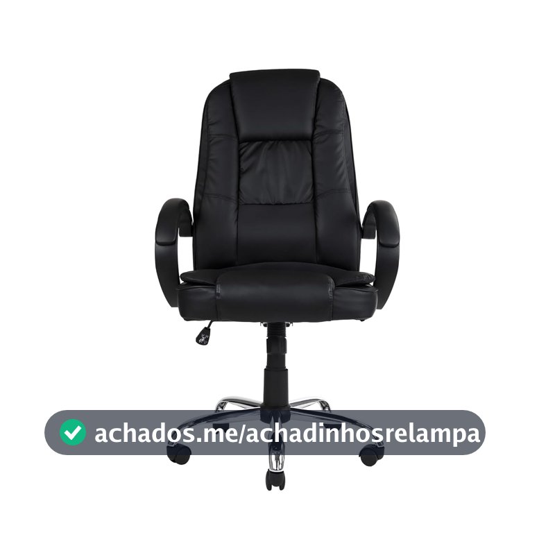 Cadeira de escritório Presidente James Preta Healer