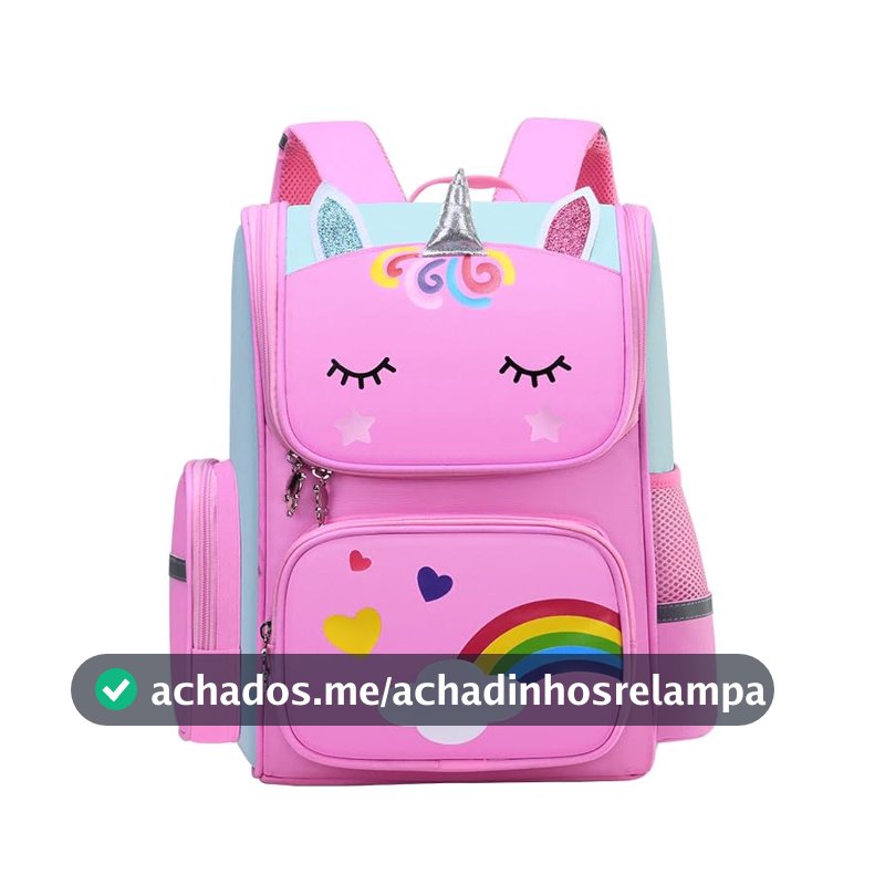 Mochila Escolar Luke Sports Unicórnio 41 cm