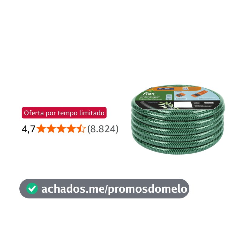 Mangueira para Jardim 20 Metros com Esguicho TRAMONTINA