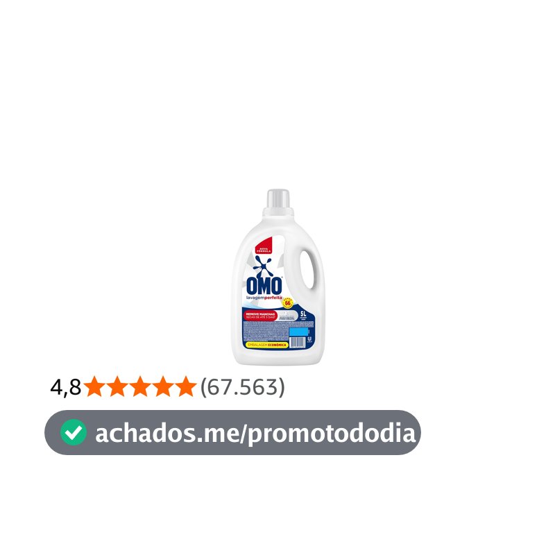 Omo Sabão Líquido Lavagem Perfeita 5l - Tampa pode Variar