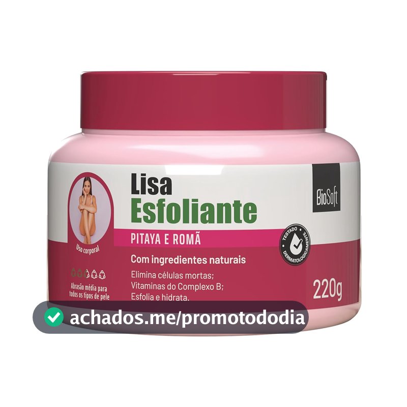 Lisa Esfoliante Pitaya e Romã - Bio Soft