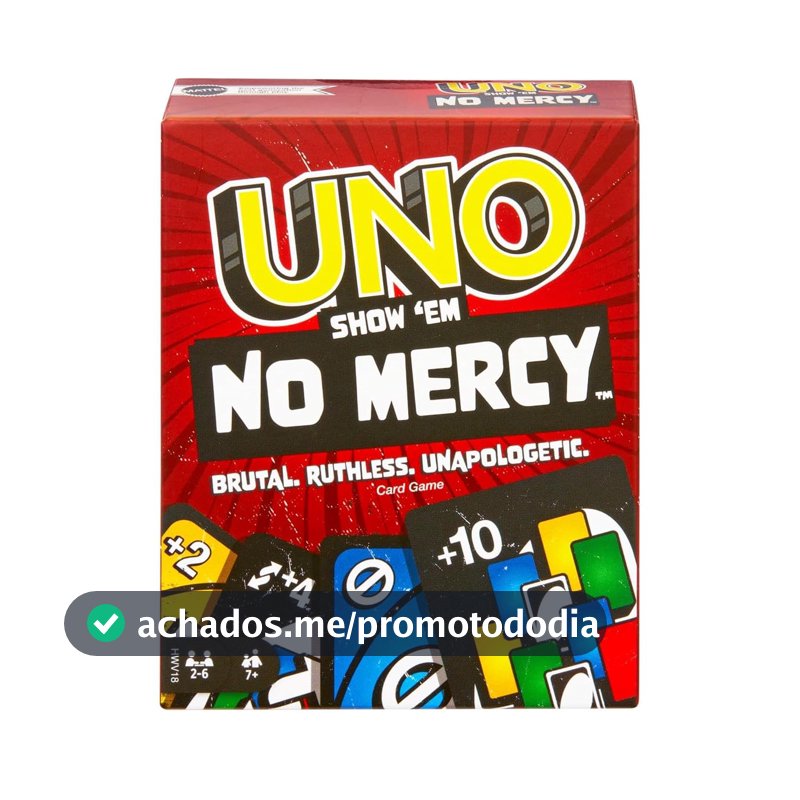 UNO Jogo de Cartas No Mercy 7 anos