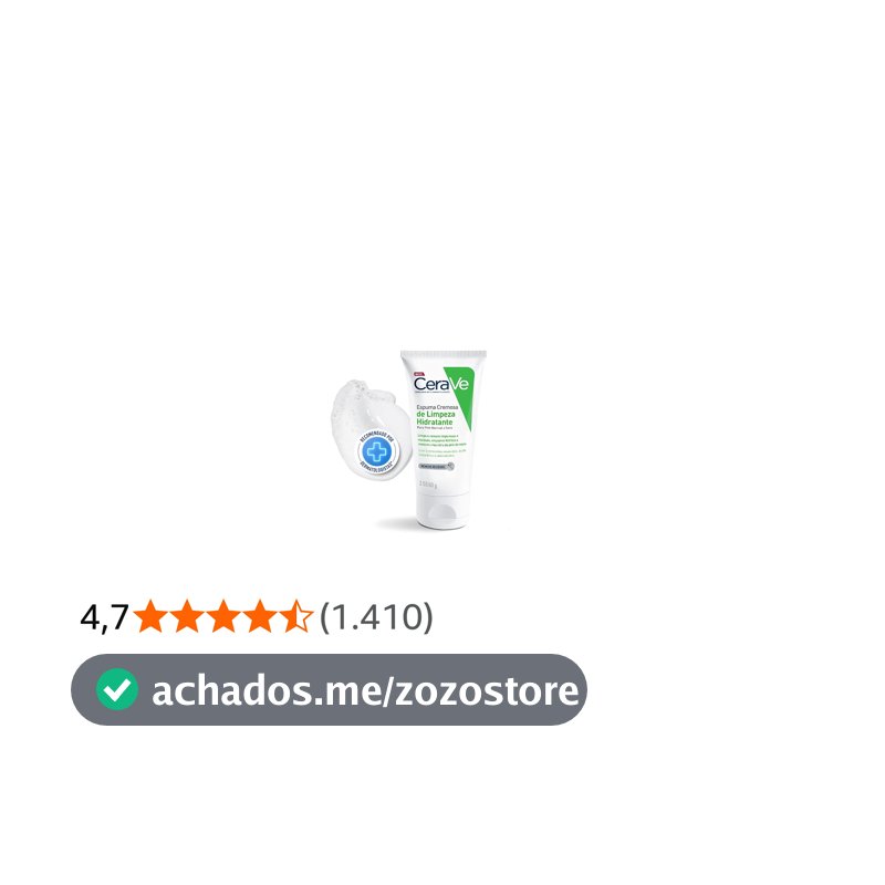 CeraVe, Espuma Cremosa de Limpeza Hidratante, com Ácido Hialurônico
