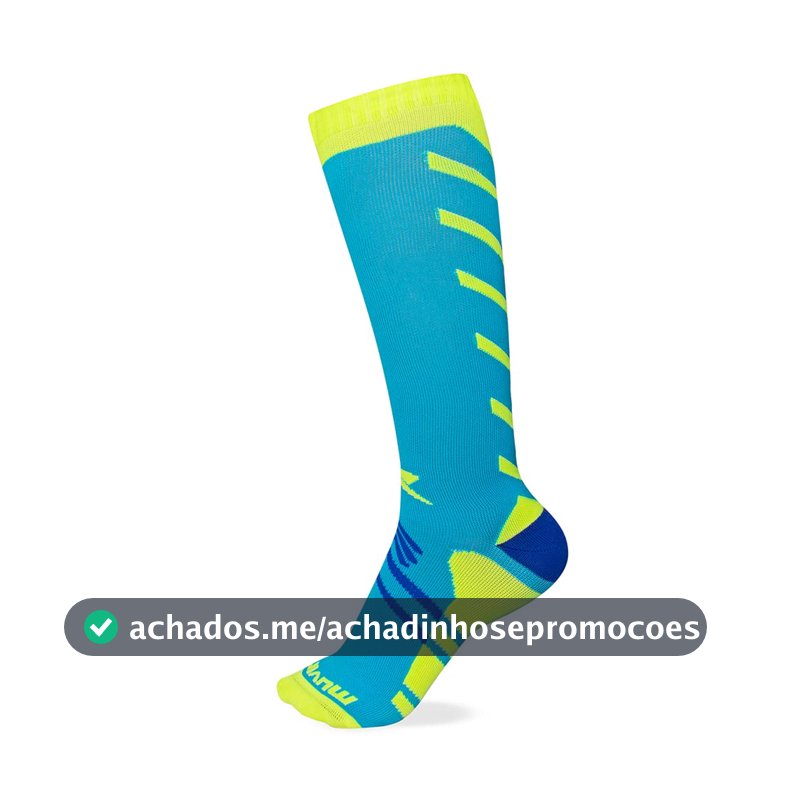 Meia de Compressão Cano Longo Arrow Muvin – Meia Cano Alto – Boa Respirabilidade – Protege Contra Bolhas – Unissex – Corrida – Caminhada – Ciclismo – Exercícios – Fitness – Esportes – Conforto