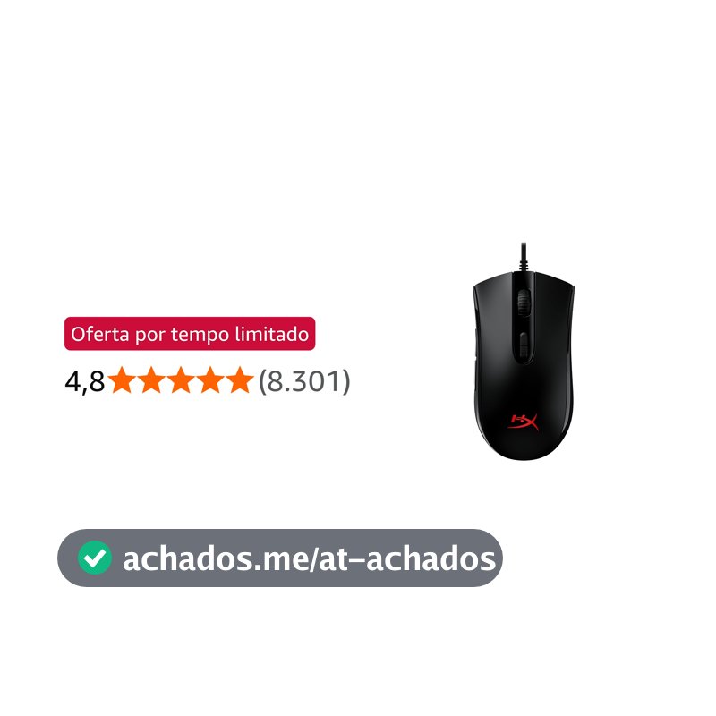 Mouse Gamer HyperX Pulsefire Core RGB 6200 DPIs - HX-MC004B