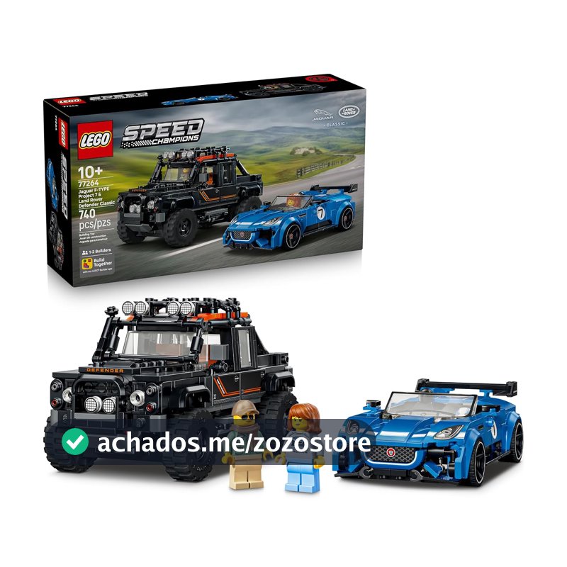 LEGO Speed Champions Jaguar Project 7 e Land Rover Defender 77264