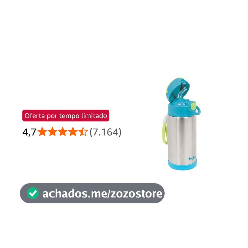 BUBA Garrafa Térmica Parede Dupla 400 Ml - Azul, Azul, Tamanho único