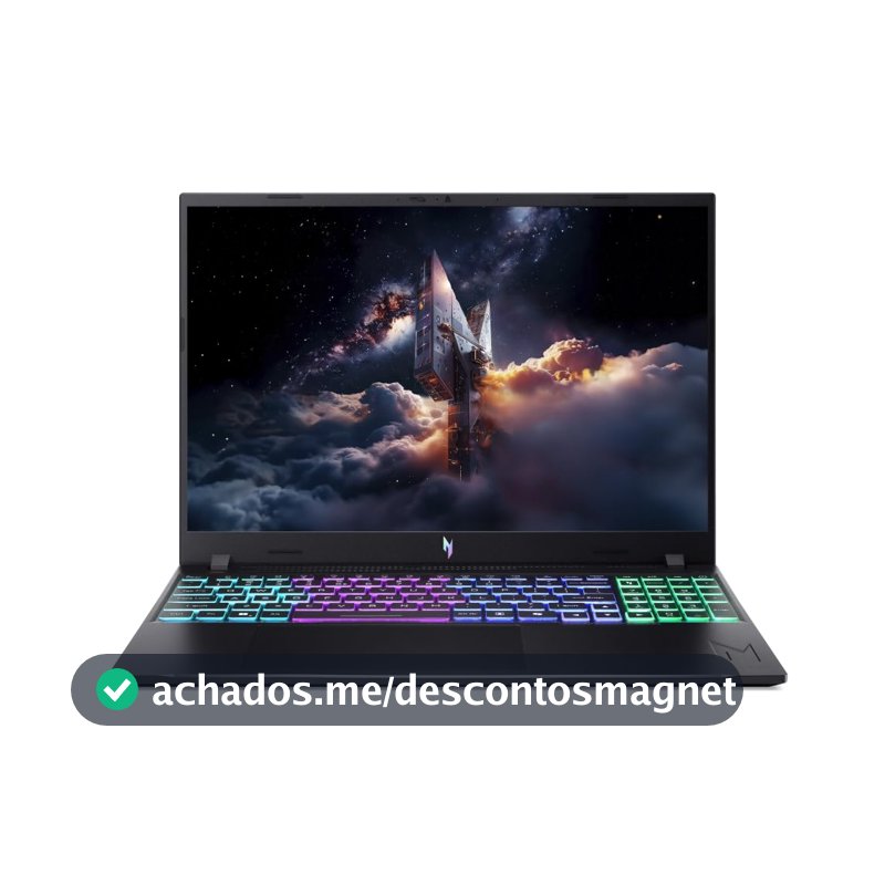 Notebook Gamer Acer Nitro V16 ANV16-I31-541M Intel® Core™ 5 210H 16GB RAM 512GB SSD RTX5060 Windows 11 Home 16"