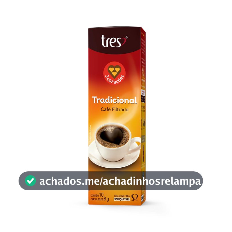 3 Corações Cápsula Café Filtrado TRES - 10 unidades