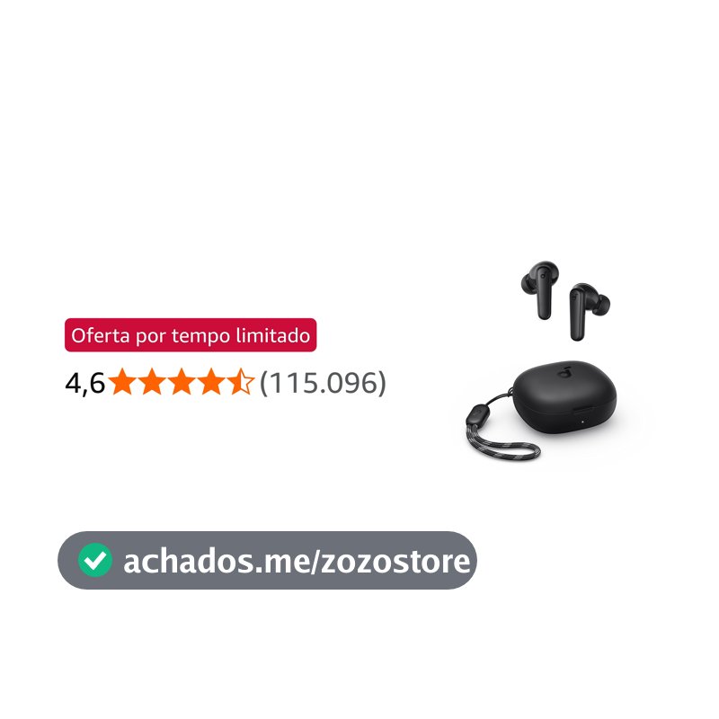 soundcore P20i da Anker, Fone de Ouvido Bluetooth 5.3 Sem Fio, 2 Mics IA