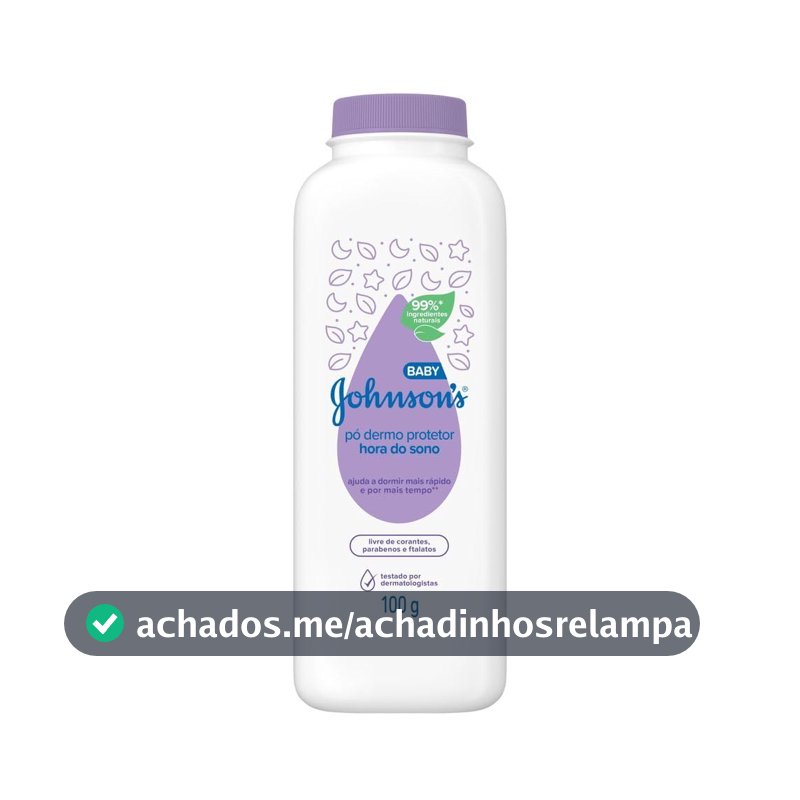Pó Dermo Protetor Johnson's Baby, Com Amido de Milho, 100g