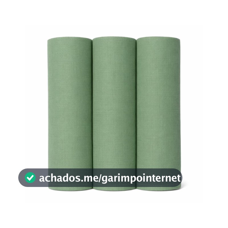 Fralda Papi Baby Soft Premium com Bainha Cores 78 cm x 78 cm 3 Unidades, Verde Salvia