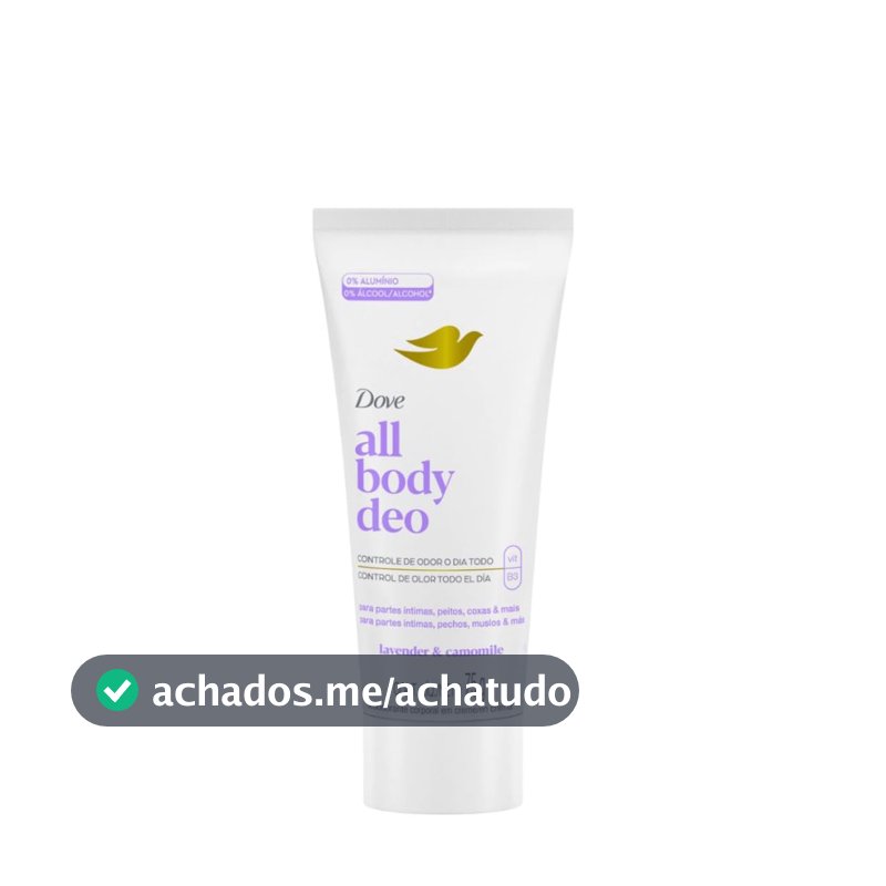 Desodorante Corporal em Creme Dove, Lavanda e Camomila, 75g