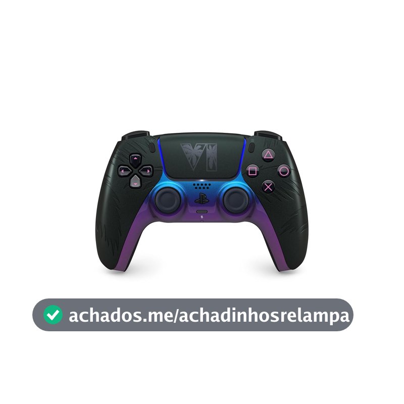 Controle sem fio DualSense® preto – Edição limitada do Grand Theft Auto VI
