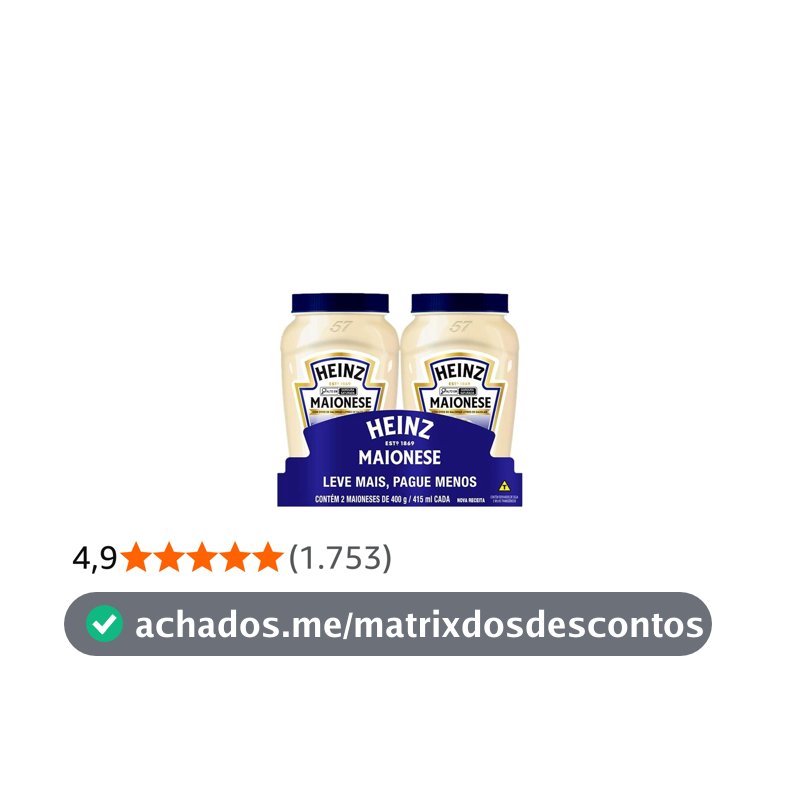 Heinz Pack Maionese Tradicional, 400G - 2 unidades