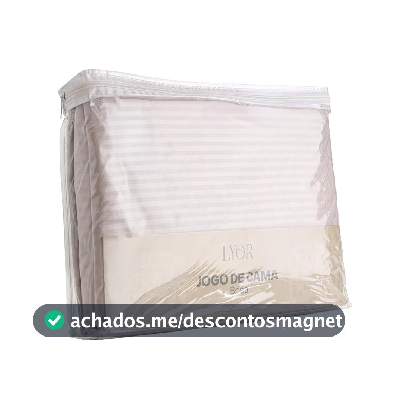 LYOR - Jogo de Cama Casal Brisa Toque 200 Fios Microfibra Rosa