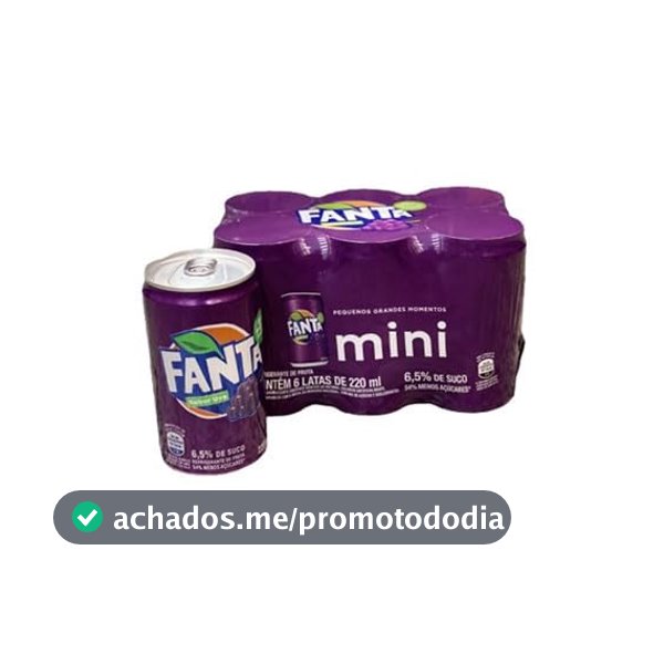 Pack de FANTA UVA LT 220ML 6 unidades